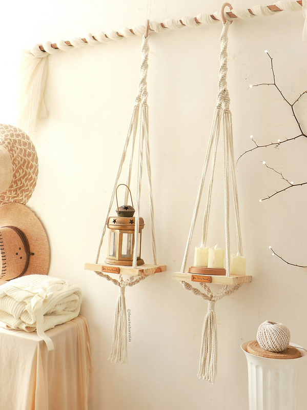 Knotted Floating Shelves - Set of 2