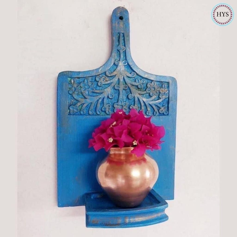 Woodcarved Wall Mountable/table Top Shelf