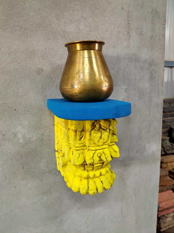 Antique Wooden Wall Shelf Old Hand Carved Refurbished Wall Shelves Flower Carved  Wall Shelf Indian Home Decor Wooden Home Decor